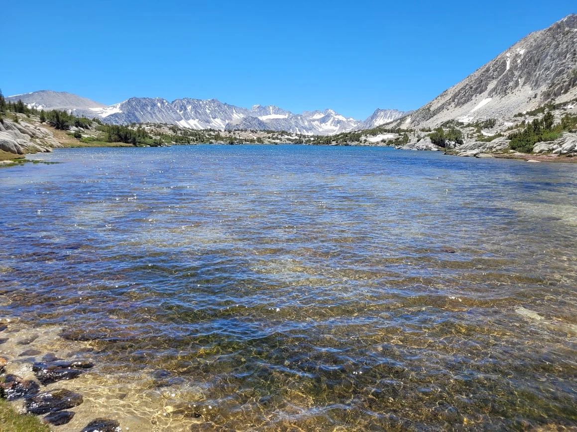 Exploring the lakes of Pioneer Basin.